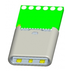 USB TYPE C PLUG 24Pin ASSY 音频板带IC(超薄型)