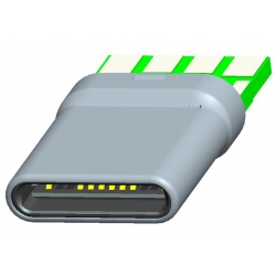 USB TYPE C PLUG 16Pin  加厚型拉伸壳数据板2.0