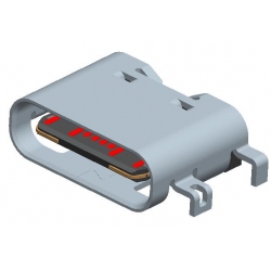 USB CF 16PIN (L=6.5) MID MOUNT CH=0.58