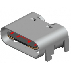 USB CF 16PIN (L=6.5) MID MOUNT Full plug-in type
